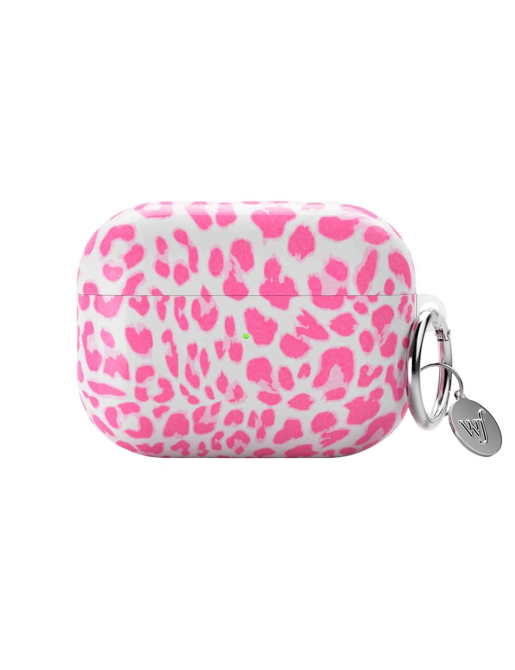 Airpods Pro Gen 2 Case Compatible with Apple Airpods Pro Gen 2 Only | Pink White Animal Print Cheetah Trendy - Protective Cover Keychain Women Owned Small Business