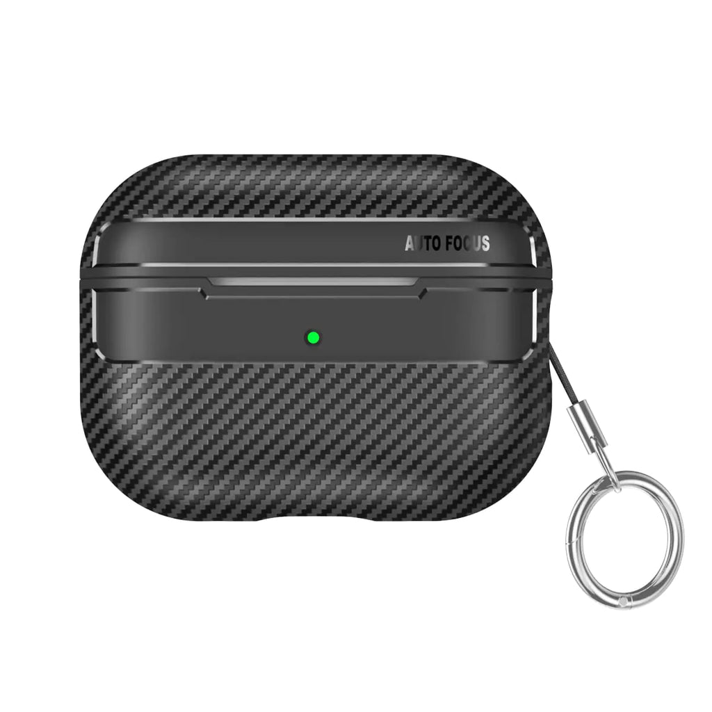 Carbon Fiber Grain Pattern Soft Silicon Earphone Case Cover for Airpods Pro 2nd Gen 2022 (for Airpods Pro 2)