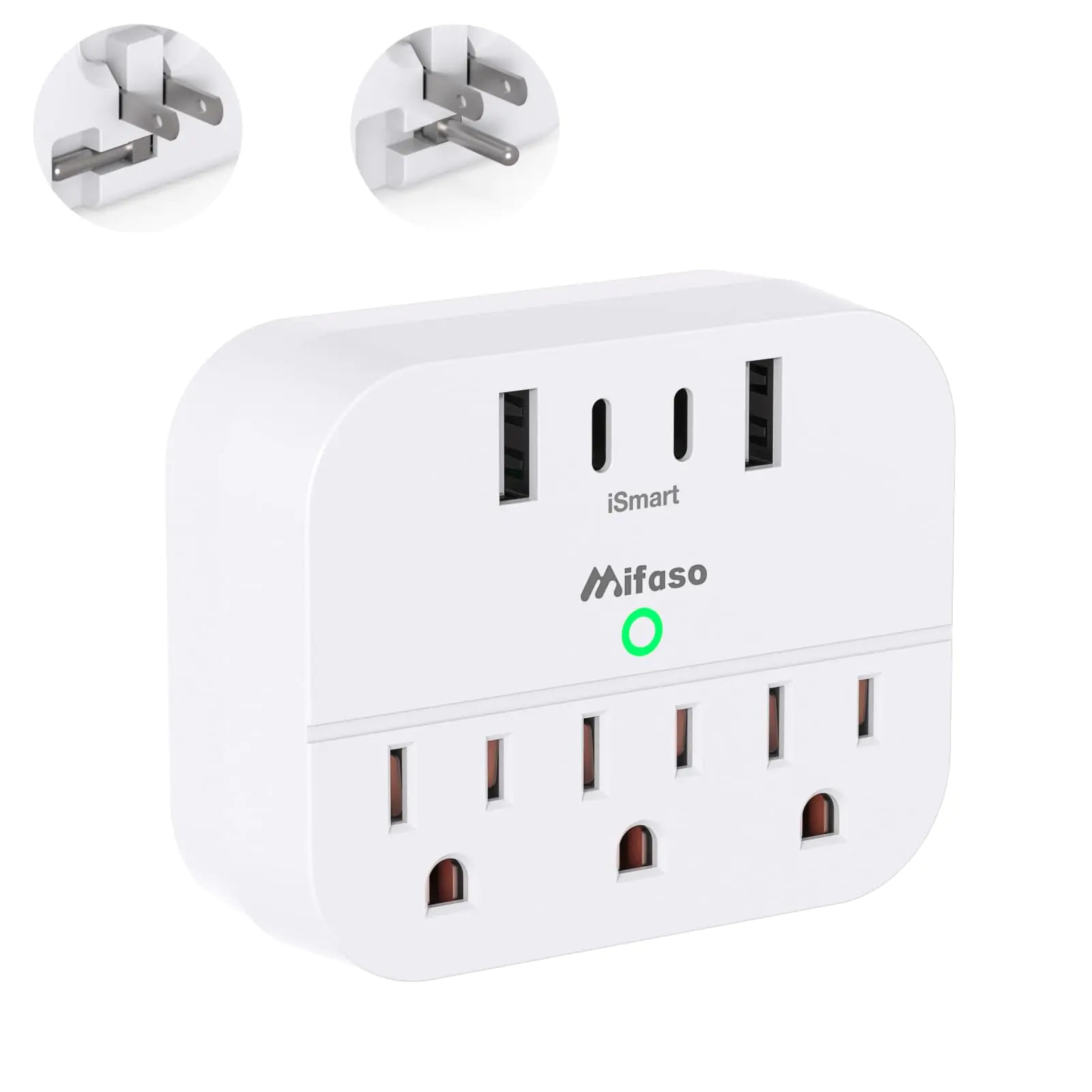 Cruise Ship Essentials Cruise Power Strip with Foldable Plug Travel Essentials with USB C Outlet Extender No Surge Protector Multi Plug Wall Outlet with 3 OutletsOutlet Adapter Japan Plug Adapter